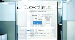 Desktop Screenshot of buzzwordipsum.com