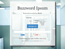 Tablet Screenshot of buzzwordipsum.com